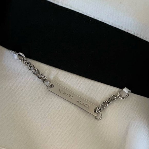 NWOT White House Black Market White & Black Trench Coat - Picture 4 of 6